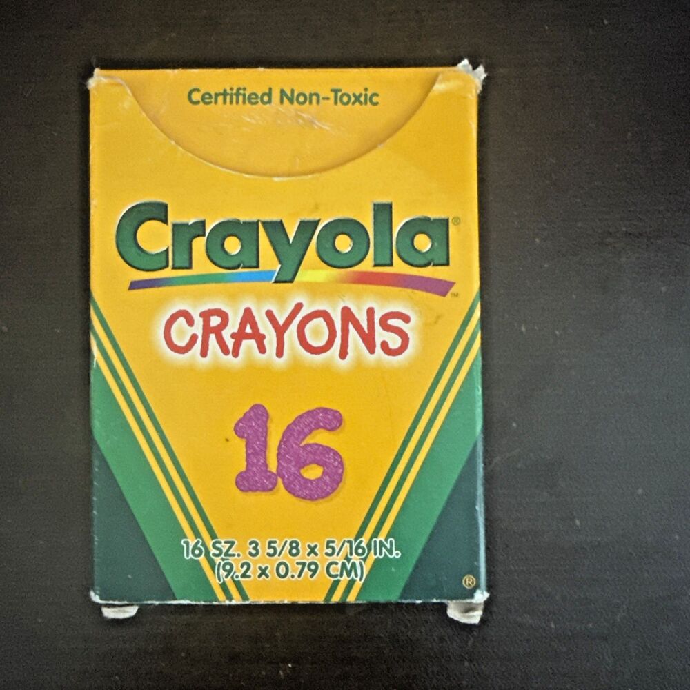 Rare 1997 Binney Smith Crayola Vintage Multi Colored Crayons 16 Count